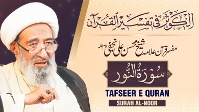 تفسیر سورۃ النور | آیت اللہ شیخ محسن علی نجفی قدس سره